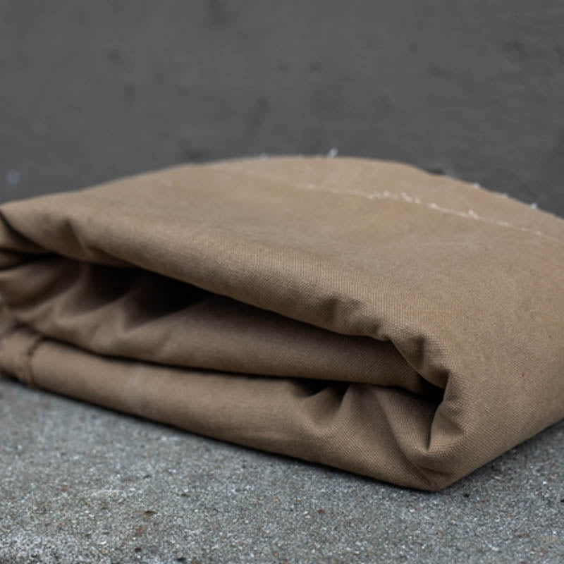 Canvas Heavy washed Brown Khaki