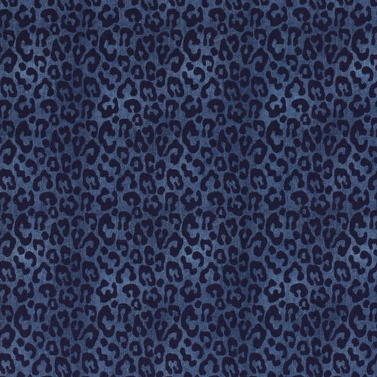 Jersey Leopard Blau